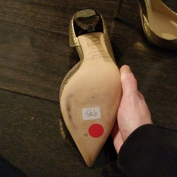 Jimmy choo gold shoes size 36 - Picture 3 of 3